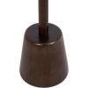 imageKate and Laurel Tira Round Marble Side Table 14 x 14 x 24 White Marble and Light Natural Decorative Pedestal End Table for Use as a Bedroom Nightstand or Living Room Plant Stand TableWhiteDark Brown