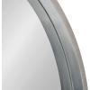 imageKate and Laurel Travis Round Wood Wall Mirror 256quot Diameter Silver Chic Glam Wall Dcor Accent
