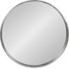 imageKate and Laurel Travis Round Wood Wall Mirror 256quot Diameter Silver Chic Glam Wall Dcor Accent