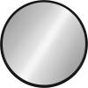 imageKate and Laurel Travis Round Wood Wall Mirror 315quot Diameter Gold Modern Glam Wall Dcor AccentBlack