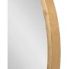 imageKate and Laurel Travis Round Wood Wall Mirror 315quot Diameter Gold Modern Glam Wall Dcor AccentGold