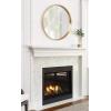 imageKate and Laurel Travis Round Wood Wall Mirror 315quot Diameter Gold Modern Glam Wall Dcor AccentGold