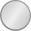 imageKate and Laurel Travis Round Wood Wall Mirror 315quot Diameter Gold Modern Glam Wall Dcor AccentGrey