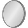 imageKate and Laurel Travis Round Wood Wall Mirror 315quot Diameter Gold Modern Glam Wall Dcor AccentGrey