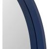 imageKate and Laurel Travis Round Wood Wall Mirror 315quot Diameter Gold Modern Glam Wall Dcor AccentNavy Blue