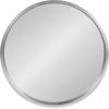 imageKate and Laurel Travis Round Wood Wall Mirror 315quot Diameter Gold Modern Glam Wall Dcor AccentSilver