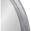 imageKate and Laurel Travis Round Wood Wall Mirror 315quot Diameter Gold Modern Glam Wall Dcor AccentSilver