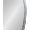 imageKate and Laurel Travis Round Wood Wall Mirror 315quot Diameter Silver Chic Glam Wall Dcor Accent