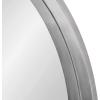 imageKate and Laurel Travis Round Wood Wall Mirror 315quot Diameter Silver Chic Glam Wall Dcor Accent