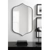 imageKate and Laurel Tyla Modern Wall Mirror 20 x 32 Gold Decorative Vibrant Glam Peaked MirrorBlack