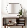 imageKate and Laurel Tyla Modern Wall Mirror 20 x 32 Gold Decorative Vibrant Glam Peaked MirrorBronze