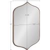 imageKate and Laurel Tyla Modern Wall Mirror 20 x 32 Gold Decorative Vibrant Glam Peaked MirrorBronze