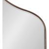 imageKate and Laurel Tyla Modern Wall Mirror 20 x 32 Gold Decorative Vibrant Glam Peaked MirrorBronze