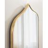 imageKate and Laurel Tyla Modern Wall Mirror 20 x 32 Gold Decorative Vibrant Glam Peaked MirrorGold