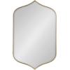 imageKate and Laurel Tyla Modern Wall Mirror 20 x 32 Gold Decorative Vibrant Glam Peaked MirrorGold