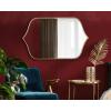 imageKate and Laurel Tyla Modern Wall Mirror 20 x 32 Gold Decorative Vibrant Glam Peaked MirrorGold