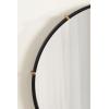 imageKate and Laurel Venturi Modern Round Metal Wall Mirror 27 Inch Diameter Black and Gold Minimal Circle Bathroom Mirror with Gold Accenting for Use as Entryway or Living Room Decor