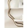 imageKate and Laurel Wavella Geometric ThreeTier Wall Shelf 28 x 7 x 28 White and Antique Brass Decorative Teen Storage Shelves for Use as OverTheToilet Storage Shelf or Bedroom Display Shelving