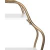 imageKate and Laurel Wavella Geometric ThreeTier Wall Shelf 28 x 7 x 28 White and Antique Brass Decorative Teen Storage Shelves for Use as OverTheToilet Storage Shelf or Bedroom Display Shelving