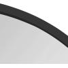 imageKate and Laurel Wheeler Graduated Round Mirror 24 Inch Diameter White Chic Modern Wall Accent with Raised ProfileBlack