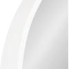 imageKate and Laurel Wheeler Graduated Round Mirror 24 Inch Diameter White Chic Modern Wall Accent with Raised ProfileWhite