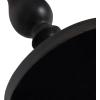 imageKate and Laurel Wixley Round Wood and Metal Side Table 18 x 25 Black Vintage Circle Pedestal End Table with Turned Base for Use as Indoor Plant Stand