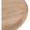 imageKate and Laurel Wixley Round Wood and Metal Side Table 18 x 25 Hazelnut Brown and White Coastal Circle Pedestal End Table with Turned Base for Use as Indoor Plant Stand