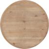 imageKate and Laurel Wixley Round Wood and Metal Side Table 18 x 25 Hazelnut Brown and White Coastal Circle Pedestal End Table with Turned Base for Use as Indoor Plant Stand
