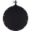 imageKate and Laurel Yitro Round Metal Wall Mirror 235 x 285 Silver Farmhouse Wall Decor for Any Room
