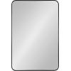 imageKate and Laurel Zayda Radius Rectangle Wall Mirror 30 x 42 Gold Metal Framed Minimalist Rectangular Mirror with Rounded CornersBlack
