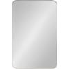 imageKate and Laurel Zayda Radius Rectangle Wall Mirror 30 x 42 Gold Metal Framed Minimalist Rectangular Mirror with Rounded CornersSilver