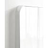 imageKate and Laurel Zayda Radius Rectangle Wall Mirror 30 x 42 Gold Metal Framed Minimalist Rectangular Mirror with Rounded CornersSilver