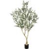 image8ft Faux Olive Tree  Olive Trees Artificial Indoor with Large Olive Branches and Lifelike Olive  Artificial Olive Tree for Home Office House Living Room Decor7ft