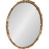 imageKate and Laurel Brynley Decorative Metal Round Mirror 24 Antique Gold Traditional Ornate Circle Mirror with Iron Detail and Modern Rounded Frame ShapeGold