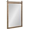 imageKate and Laurel Chadbolt Modern Industrial Farmhouse Metal Wall Mirror 22 x 33 Gold Decorative Barn DoorInspired Vanity Hanging Wall Mirror for Home DecorGold