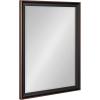 imageKate and Laurel Havana Framed Beveled Wall Mirror 21 x 27 Black Vintage Rectangle Vanity Mirror for Use as Bathroom Mirror for Over Sink or Refined Entryway Mirror