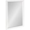 imageKate and Laurel Hogan Farmhouse Wall Mirror 18 x 24 White Modern Rectangular Wood Mirror for WallWhite