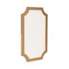 imageKate and Laurel Holbrook Glam Framed Scallop Fabric Pinboard 15 x 24 Gold Decorative Modern Scalloped Bulletin Board for Use as Vision Board or Wall Organization