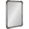 imageKate and Laurel Ivette Traditional Ornate Wall Mirror 25 x 35 Silver Decorative Baroque Style Rectangular Mirror with Metal Frame and Elegant Garland DetailSilver