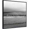imageKate and Laurel Life Is A Beach Framed Canvas Wall Art by Stephanie Klatt 30 x 30 Sylvie Beaded Black Black ampamp White Beach Nature Landscapes Art for Wall Decor Living Room Bedroom