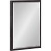 imageKate and Laurel Oakhurst Traditional Rectangular Wall Mirror 20 x 30 Black Distressed Vintage Rectangle Vanity Mirror for Use as Bathroom Mirror for Over Sink or Refined Entryway MirrorBlack