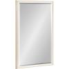imageKate and Laurel Oakhurst Traditional Rectangular Wall Mirror 20 x 30 Black Distressed Vintage Rectangle Vanity Mirror for Use as Bathroom Mirror for Over Sink or Refined Entryway MirrorWhite