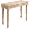 imageKate and Laurel Patresa Traditional Carved Wood Console Table 36 x 30 x 14 Dark Mocha Decorative Rectangle Entryway Table with Wooden Carving Details and Turned LegsBrown