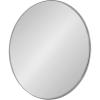 imageKate and Laurel Rollo Modern Round Wall Mirror 22 inch Diameter Black Beautiful Circular Mirror for WallSilver