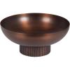 imageKate and Laurel Rooks Ribbed Decorative Metal Bowl 12 Inch Diameter Bronze Vintage Raised Fruit Bowl for Kitchen Counter or Use as a Key Bowl for an Entryway TableBronze
