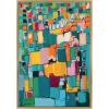 imageKate and Laurel Sylvie Afternoon Delight Framed Canvas Wall Art by Leah Nadeau 23x33 Gold Decorative Abstract Print for WallGold