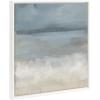 imageKate and Laurel Sylvie Beaded The Blues Vintage Framed Canvas Wall Art by Mary Sparrow 22x22 White Soft Abstract Landscape Art for Wall