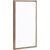 imageKate and Laurel Sylvie Blank Framed Canvas Wall Art 14x265 Gray Modern Empty Canvas for PaintYourOwn Art Ready to Paint Premium Canvas Already FramedBeaded Gold