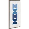 imageKate and Laurel Sylvie Circles and Curves Ocean Beach Blues Framed Canvas Wall Art by The Creative Bunch Studio 30x30 Gray Oversized Ocean Waves Wall Decor18x40