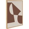 imageKate and Laurel Sylvie Eye Catching Sleek Abstract 5 Brown and Beige Framed Canvas Wall Art by The Creative Bunch Studio 23x33 Natural Modern Contemporary Art for Wall